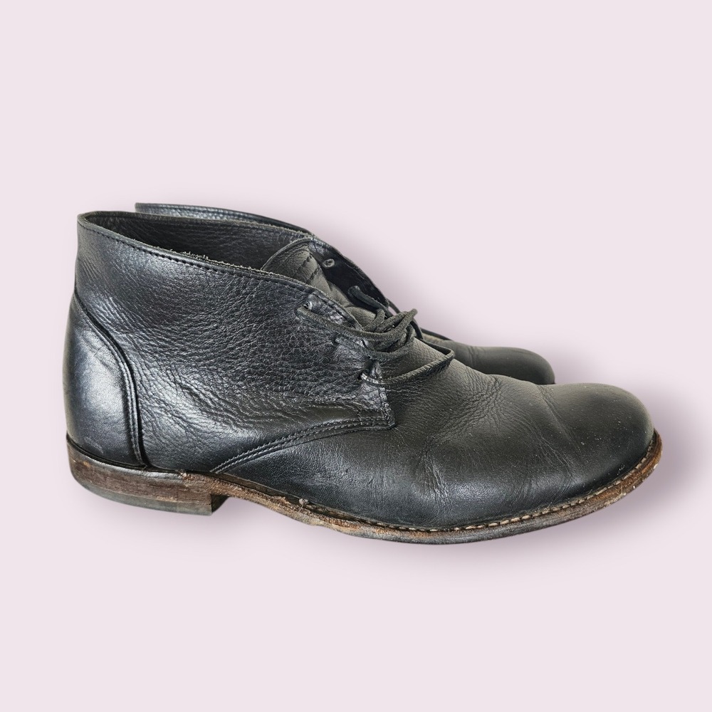Vintage Shoe Company Black Leather Chucca Streetwear Smart Casual Boots sz 12M‎